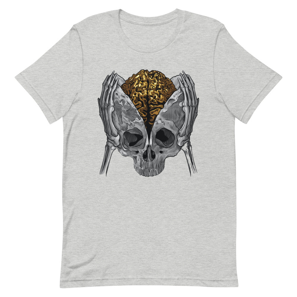 The skull: Mind Of Gold Unisex T-Shirt - Shock Appeal