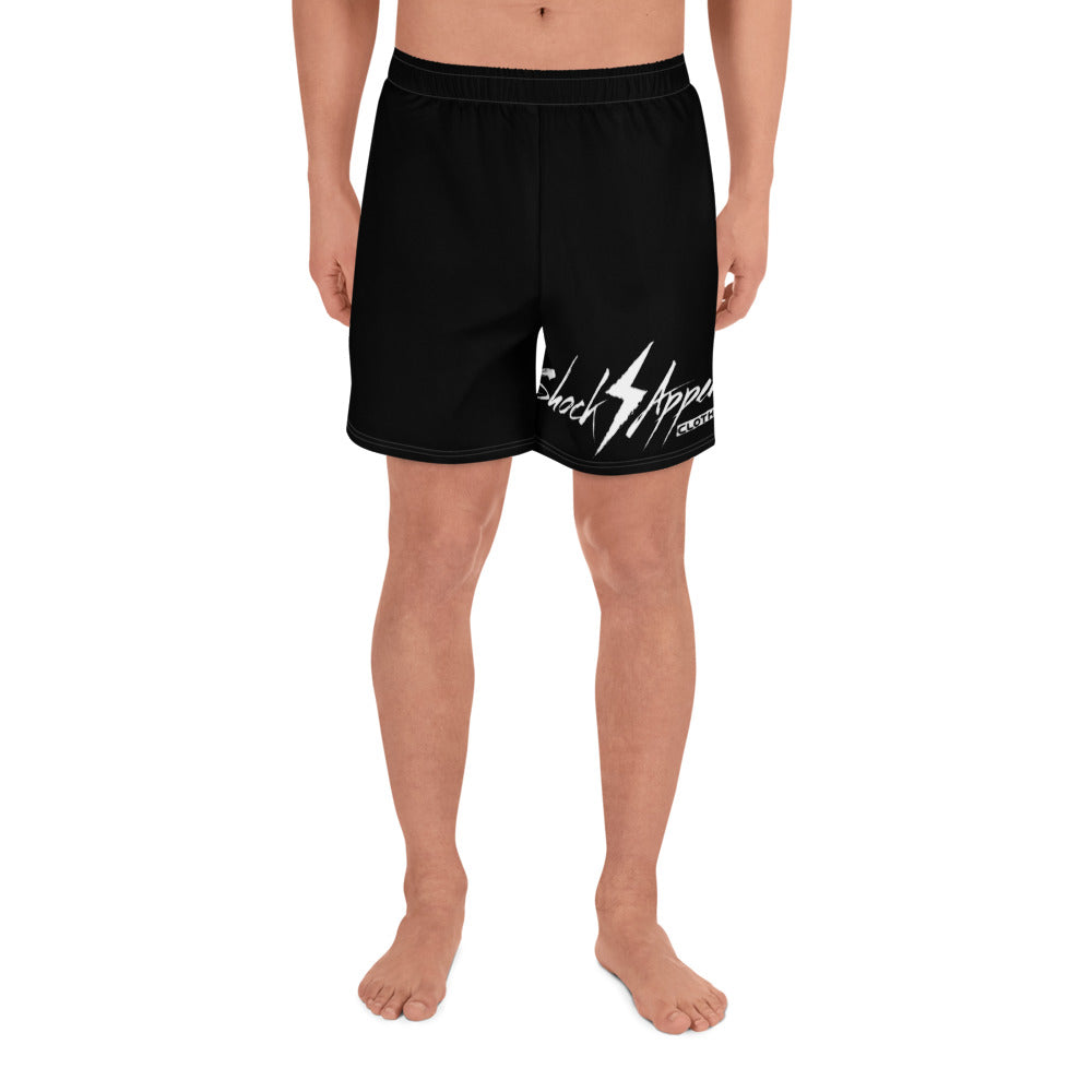 Shock Appeal Logo (Black) Men's Athletic Long Shorts - Shock Appeal