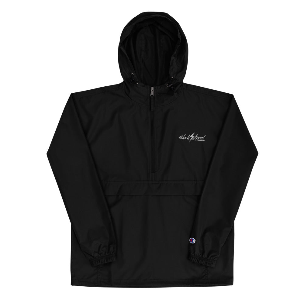 Shock Appeal (White Logo) Embroidered Champion Packable Jacket - Shock Appeal