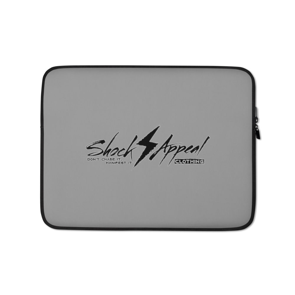 Shock Appeal Logo (Gray) Laptop Sleeve - Shock Appeal