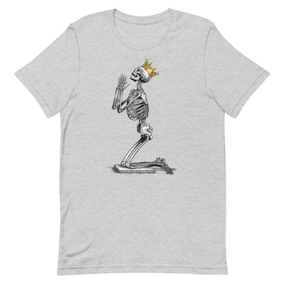 Praying skeleton: Prayers Unisex T-Shirt - Shock Appeal