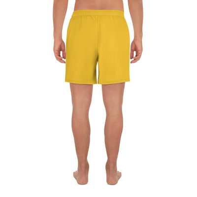 Shock Appeal Logo (Yellow) Men's Athletic Long Shorts - Shock Appeal