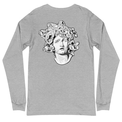 Medusa On Back Unisex Long Sleeve Tee - Shock Appeal