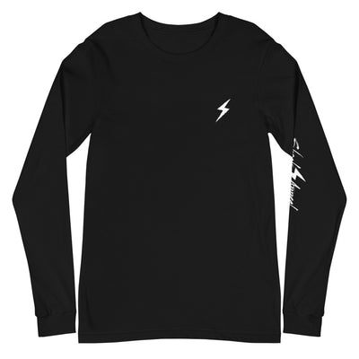 Shock Logo (White) Unisex Long Sleeve Tee - Shock Appeal