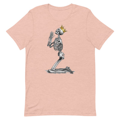 Praying skeleton: Prayers Unisex T-Shirt - Shock Appeal